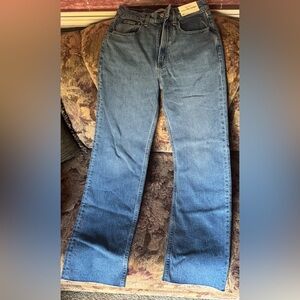 Abercrombie & Fitch Women's Straight Leg Blue Jeans